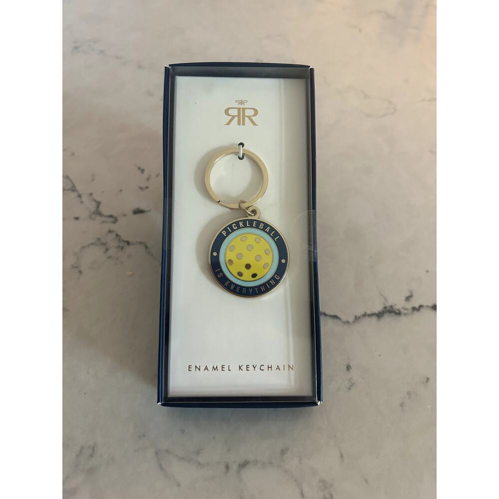 Pickleball Is Everything Enamel Keychain